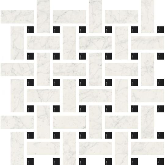 mozaika elegantny dekor dlazdica mramor vzor dlazdica cierna biela mramor vzor modern art deco styl obciansky byt kupelna restauracia kuchyna jedalen hotel lameridiana interierovy design.jpg